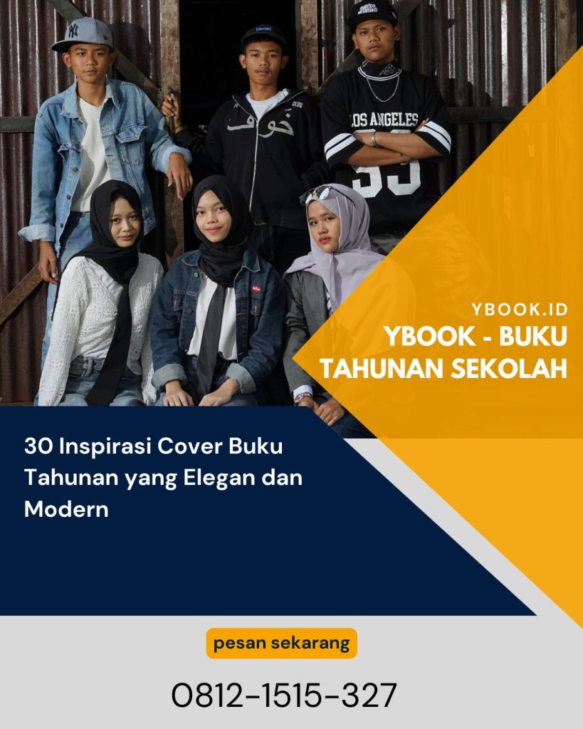 30 Inspirasi Cover Buku Tahunan yang Elegan dan Modern