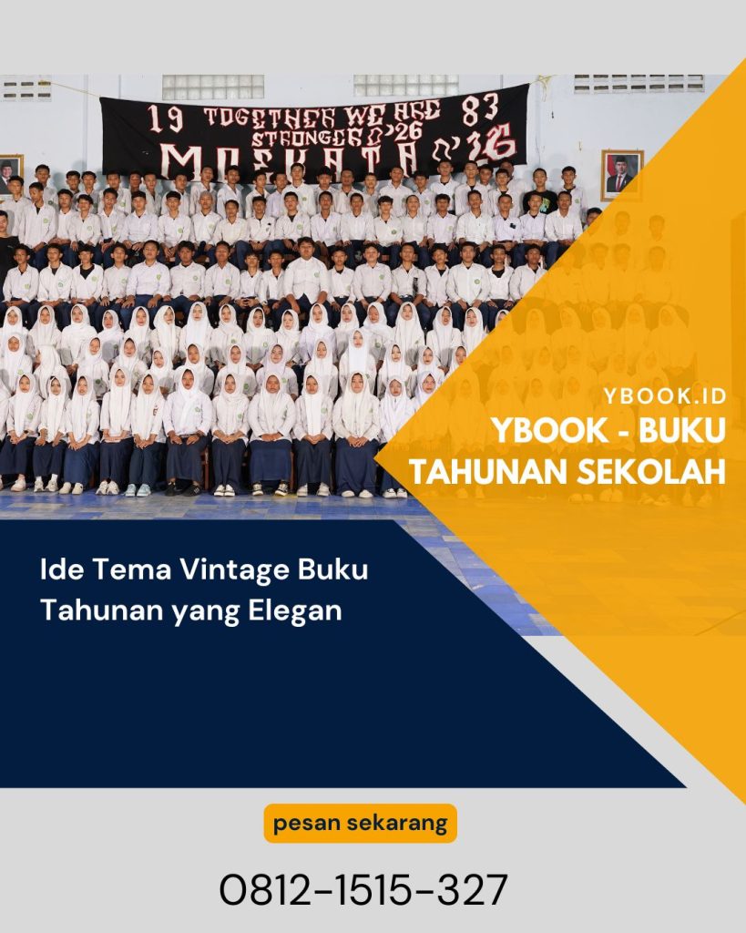 Ide Tema Vintage Buku Tahunan yang Elegan