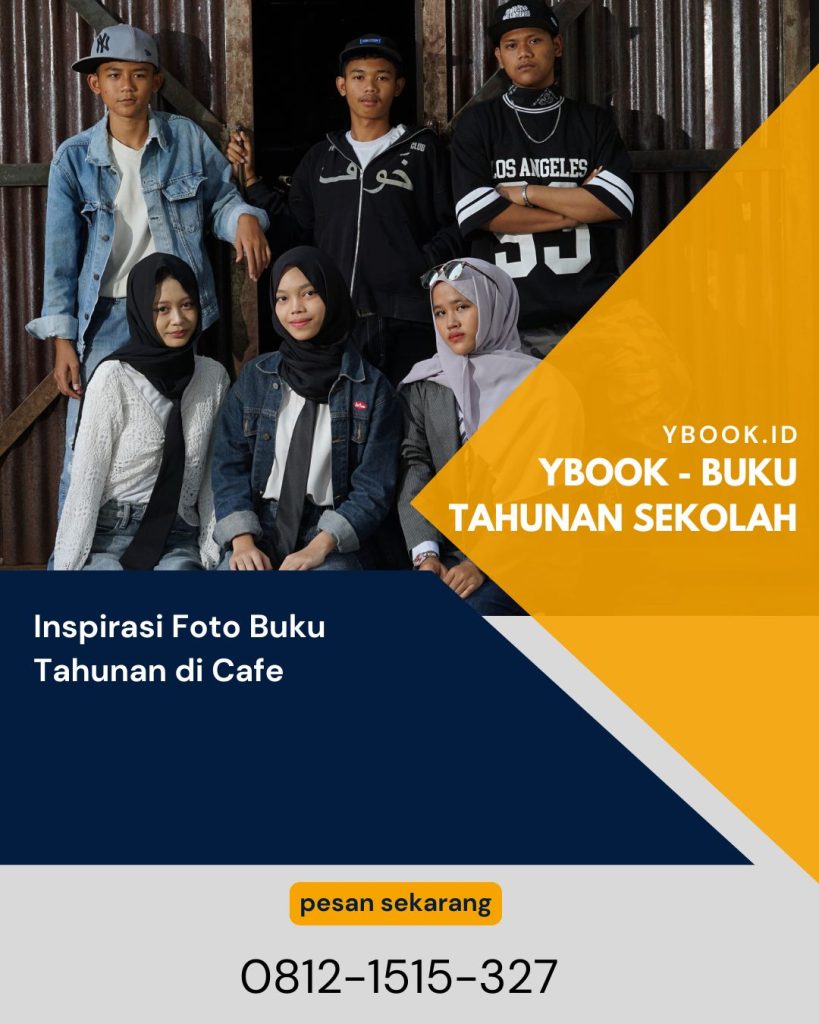 Inspirasi Foto Buku Tahunan di Cafe